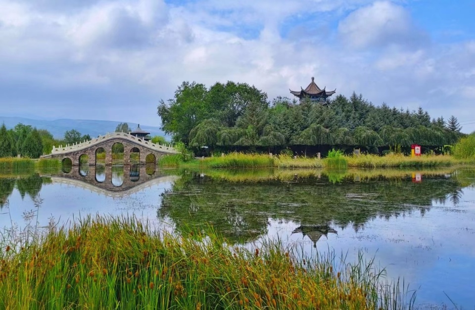 甘肅民樂(lè) “爛河灘”變身“生態(tài)園”