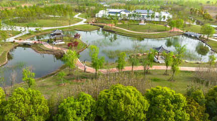 湖北襄陽(yáng) 魚(yú)梁洲中央生態(tài)公園開(kāi)園，市民盡享“城市綠肺”新生活